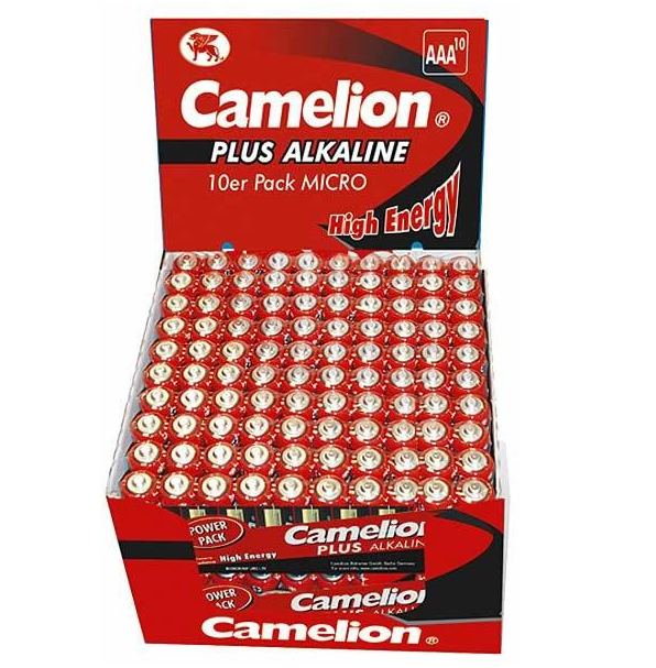 Šarminės AAA baterijos CAMELION LR03 1170 mAh — pakuotė po 200