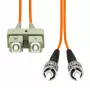 Dvipusis šviesolaidinis kabelis ProXtend FO-SCSTOM1D-005 MM OM1 SC–ST UPC, 5 m