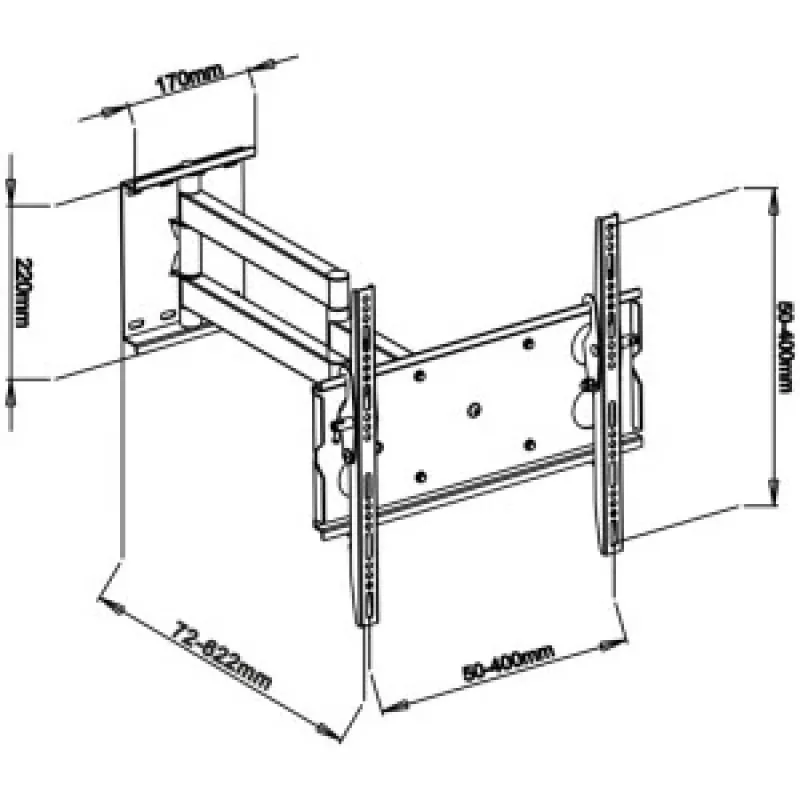 LCD laikiklis AR-20B 32-55 col. 45kg H/V