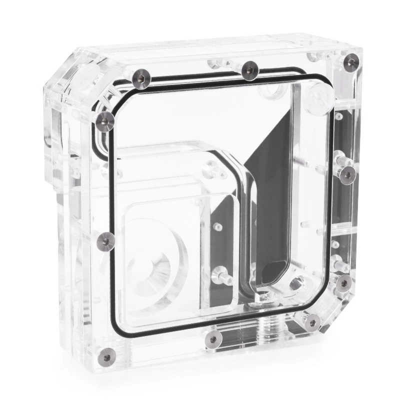 Rezervuaras Alphacool 15075 akrilas juodas permatomas 120mm
