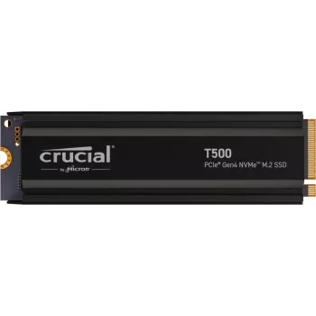 SSD diskas Crucial T500 2TB M.2 NVMe PCIe 4.0 7400/7000 su radiatoriumi