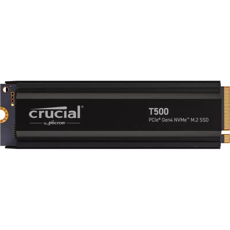 SSD diskas Crucial T500 2TB M.2 NVMe PCIe 4.0 7400/7000 su radiatoriumi