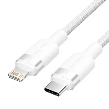 Lightning laidas Vention LALWH — 2 m, Lightning į USB-C, baltas