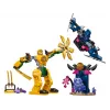LEGO NINJAGO Arin mūšio mecha veiksmo figūrėlė, ninja žaislas berniukams, mergaitėms ir vaikams nuo 4 metų, Dragons Rising rinkinys su Arin minifigūrėle ir mini Kata