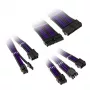 Kolink Core Adept supintas kabelio ilginimo rinkinys - Jet Juoda/Titan Purple