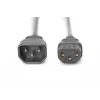 Assmann maitinimo ilgintuvo kabelis. C14 - C13 M/F. 5,0 m. H05VV-F3G 1,0 mm². juodas (AK-440201-050-S)