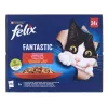 Felix Fantastic kaimo skoniai drebučiuose - drėgnas maistas katėms - 24 x 85 g