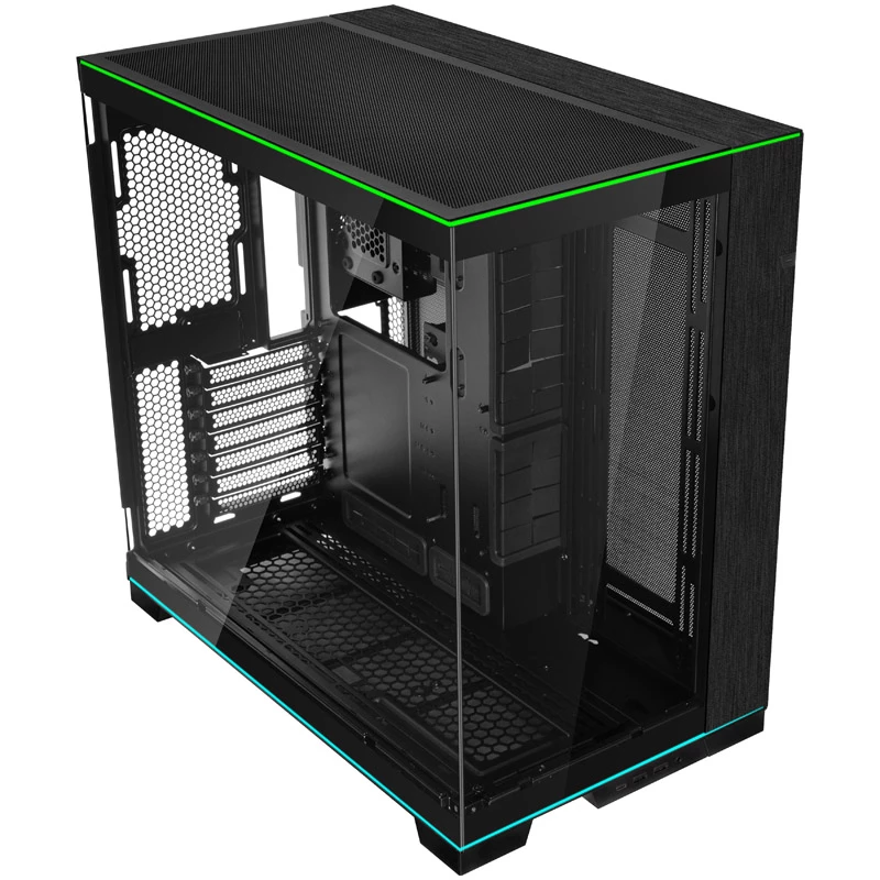 Lian Li O11DERGBX O11D EVO PC dėklas stiklinis MIDI bokštas juodas RGB grūdintas stiklas