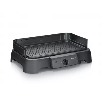 Stalinis elektrinis grilis SEVERIN PG 8595 — 2000 W, stačiakampės grotelės, juodas