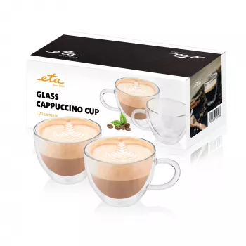 ETA | Cappuccino glasses | ETA518092010 | For coffee | 2 vnt. | Dishwasher proof