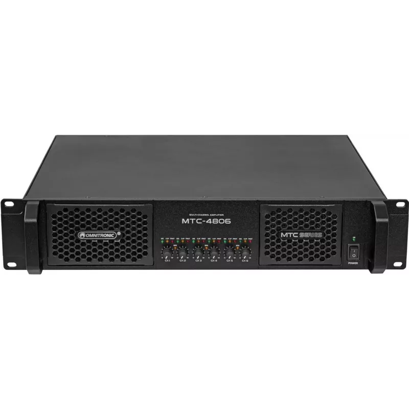 Stiprintuvas Omnitronic MTC-4806 6 kanalų 4800W