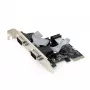 Vidinė nuosekliojo porto plokštė GEMBIRD SPC-22 PCIe RS-232 Low-profile, WCH382, 16000 Kbit/s, 67×120×20 mm, juoda
