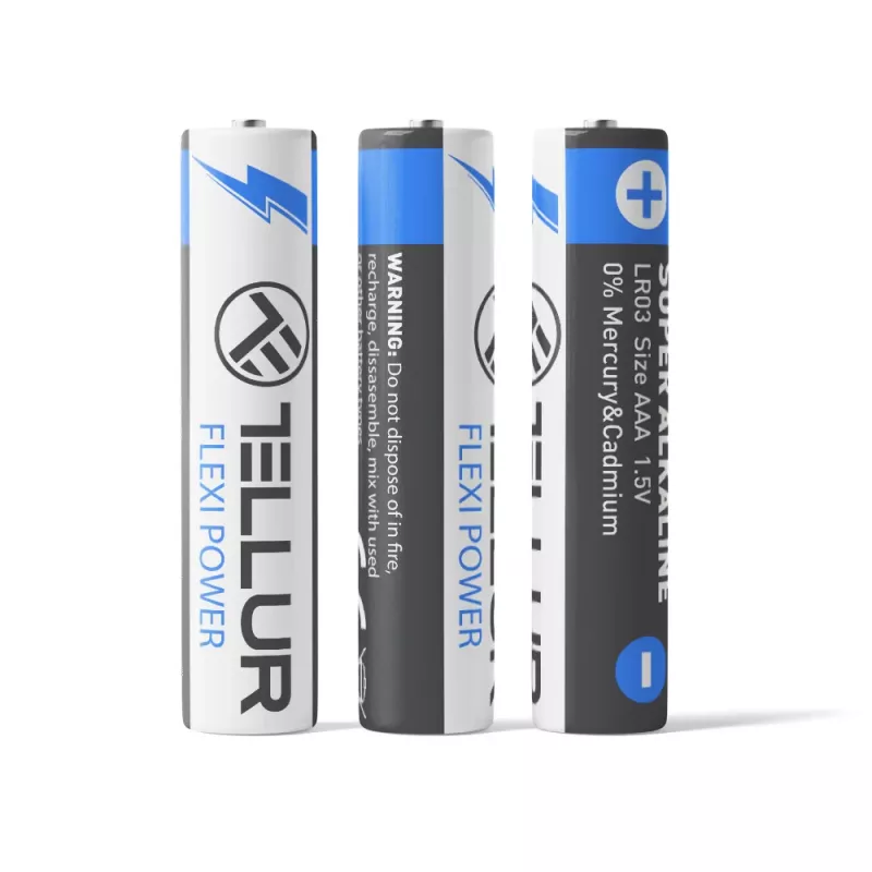 Baterija Tellur Flexi Power AAA LR03 1.5V, 2 vnt. rinkinys