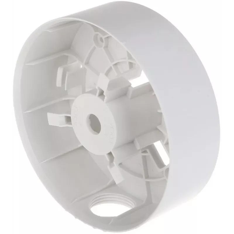 Jungiamoji dėžutė Hikvision DS-1280ZJ-PT3 — balta, universalus tvirtinimas, Ø12 cm, aukštis 40,5 mm, maks. apkrova 2 kg