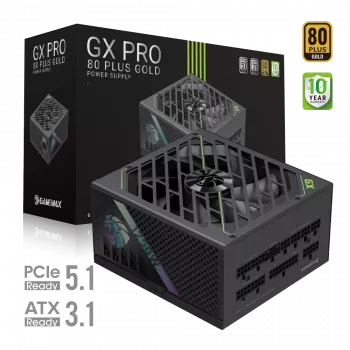 Gamemax maitinimo blokas, 80 PLUS, Gold | GX PRO 1250G | 1250 W | Visiškai modulinis