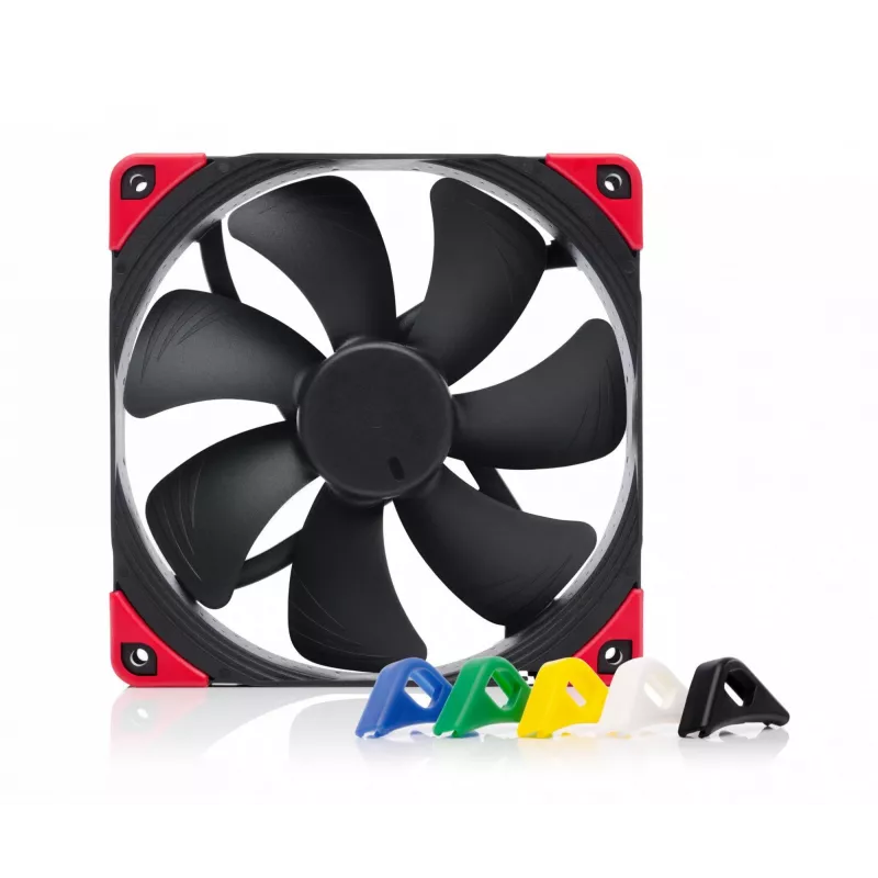 140 mm Noctua NF-A14 PWM chromax.Juoda.swap korpuso ventiliatorius, 12V, 300–1500 RPM, PWM, 140.2 m³/h, 24.6 dB