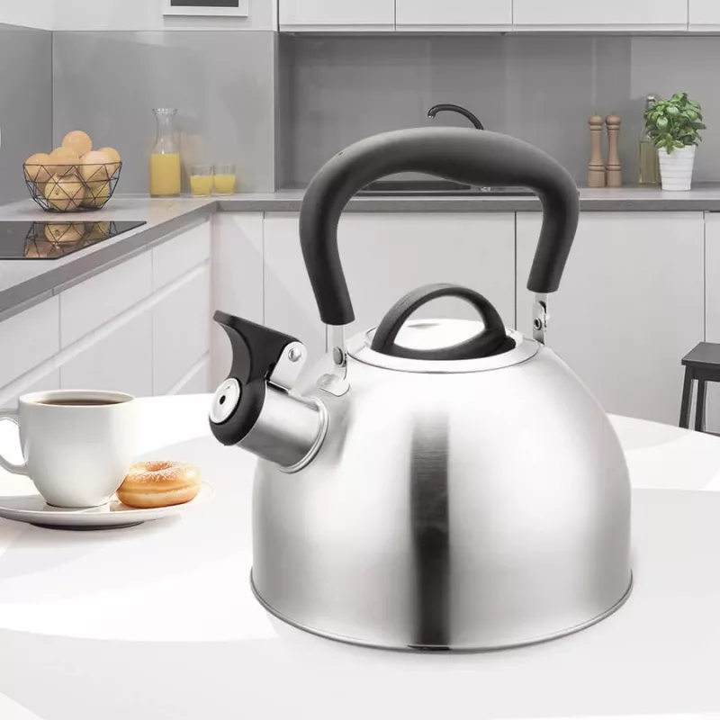 Elektrinis virdulys Maestro MR-1336 1,8 L, nerūdijančio plieno korpusas, juoda šalta rankena