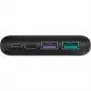Greitojo įkrovimo powerbankas 10 000 mAh (juodas, USB-C PD, QC 3.0, 10 000 mAh)