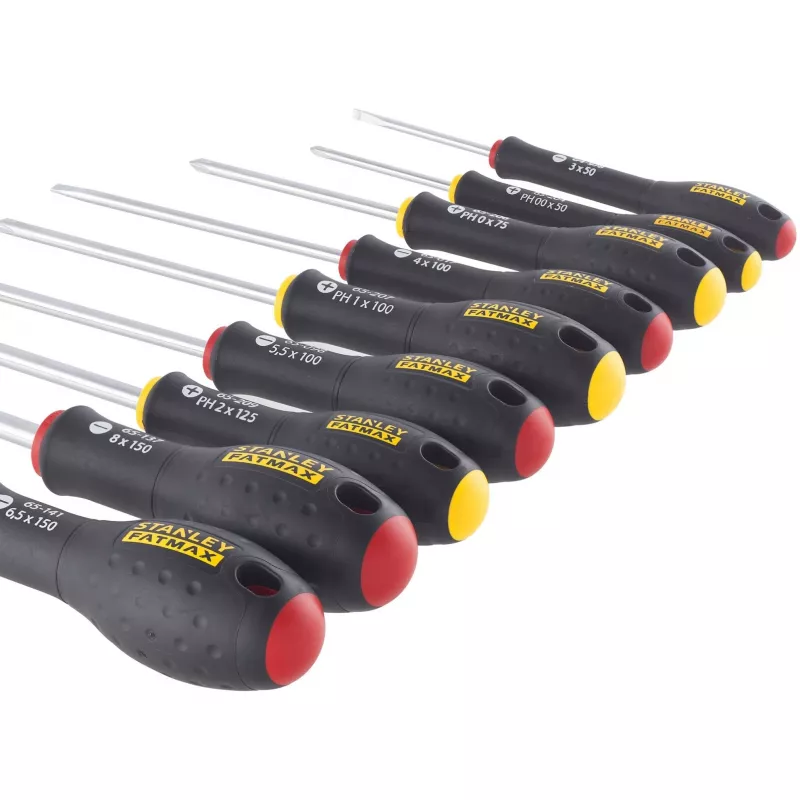 Rankinis atsuktuvų rinkinys STANLEY FATMAX FMHT65439-0 — tiesūs atsuktuvai, įvairių dydžių