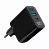 Gembird TA-UC-PDQC30LCD-BK-02 mobile device charger Universal Juoda AC Fast charging vidinis