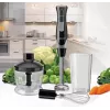 Rankinis trintuvas Maestro MR-566, 500 W, 2 greičiai, turbo, plakiklis, smulkintuvas 600 ml, 900 ml laikymo indas, nerūdijantis plienas