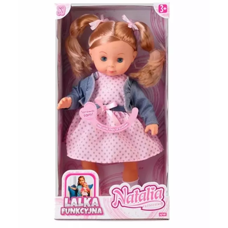 Lėlė Artyk Natalia 39 cm su lenkiška kalba — lankstoma žaidimų lėlė