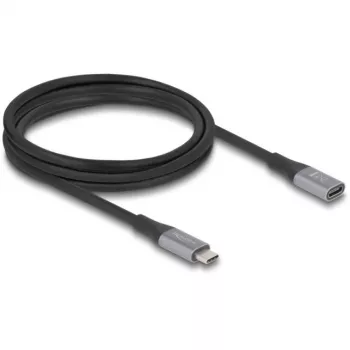 DeLOCK USB laidas USB4 Gen 2x2 2m USB C Juoda Pilka 81202