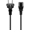 Goobay IEC laidas 5 m juodas maitinimo kištukas F tipo IEC C13 H05VV-F3G