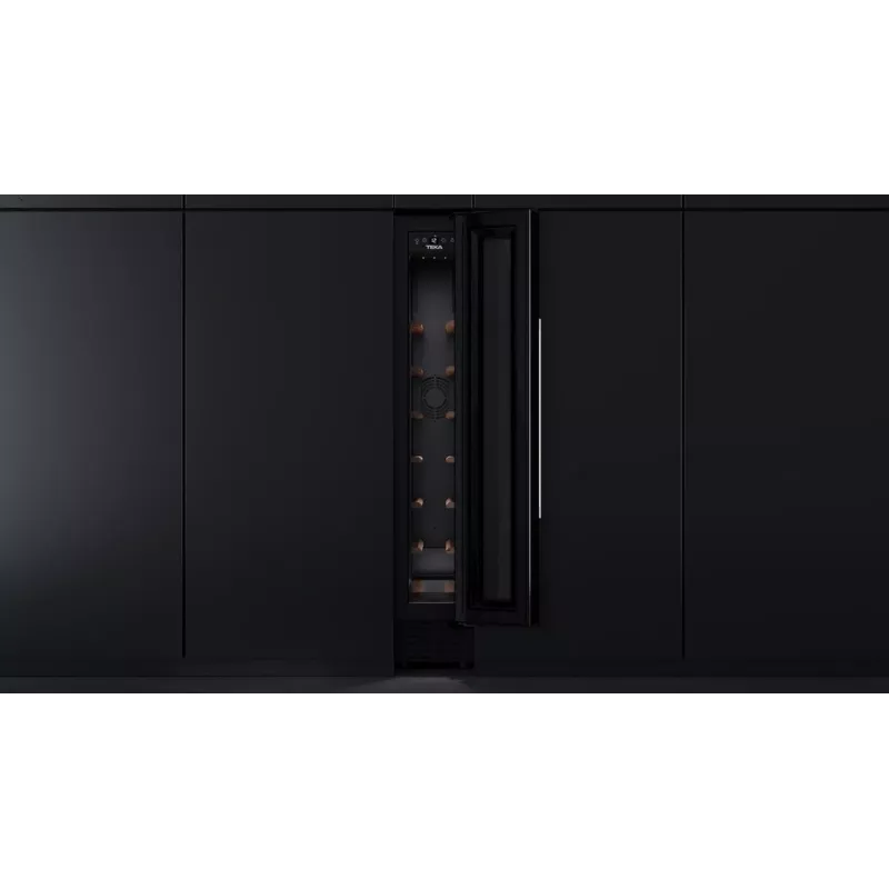 Teka RVU 10008 GBK termoelektrinis vyno aušintuvas įmontuojamas juodas 8 buteliai (-ų)
