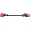 Adapter for Gemini flex 11 kW, CEE Raudona Three-Phase Power 16A > CEE Raudona 32A (juoda, 30 cm)