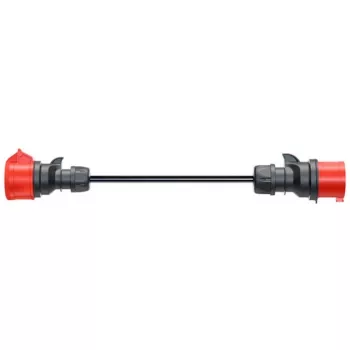 Adapter for Gemini flex 11 kW, CEE Raudona Three-Phase Power 16A > CEE Raudona 32A (juoda, 30 cm)