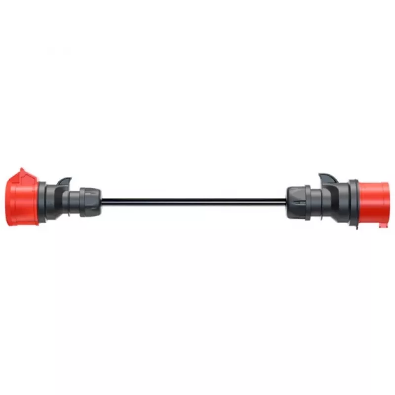 Adapter for Gemini flex 11 kW, CEE Raudona Three-Phase Power 16A > CEE Raudona 32A (juoda, 30 cm)