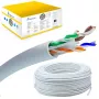 Tinklo kabelis Extralink Twisted pair CAT6 UTP (U/UTP) V2 vidinis 100 m pilkas
