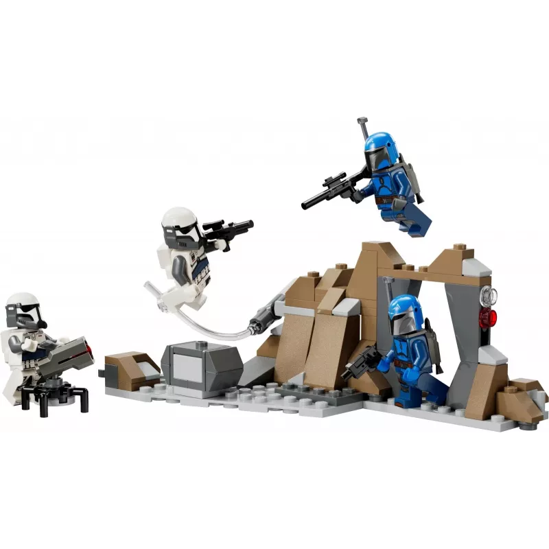 Konstruktorius LEGO Star Wars Ambush on Mandalore Battle Pack 75373 — 4 minifigūrėlės, 109 detalės, amžius 6+