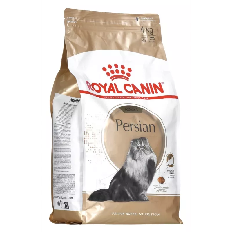 Sausas kačių maistas Royal Canin Persian 4 kg — suaugusioms persų katėms, vištiena, 30 % baltymų, 22 % riebalų