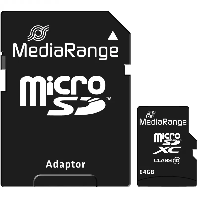 Atminties kortelė MediaRange 64 GB MicroSDXC Class 10 MR955