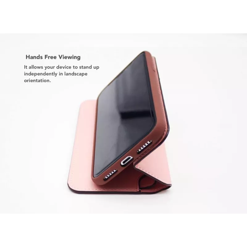 Folio dėklas VixFox, skirtas iPhone 7/8 – rožinis, knygelės tipo apsauginis dėklas