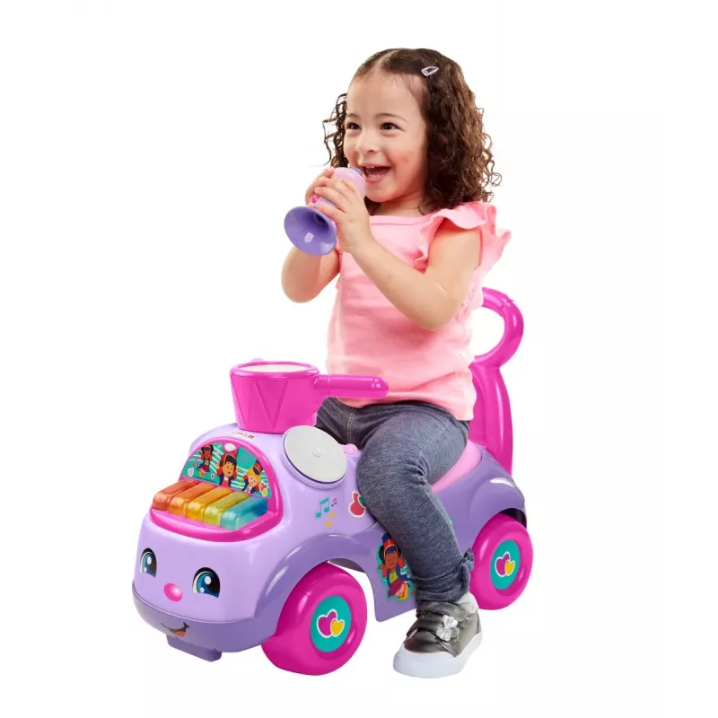 Važinėjimo žaislas Fisher Price Musical Parade violetinis