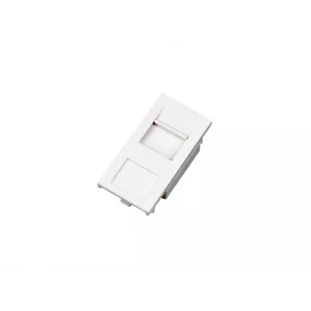 Kištukinio lizdo apsauginis dangtelis Alantec OS002 baltas 45×45 mm, 1 vnt.