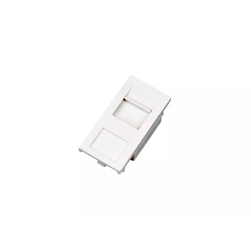 Kištukinio lizdo apsauginis dangtelis Alantec OS002 baltas 45×45 mm, 1 vnt.