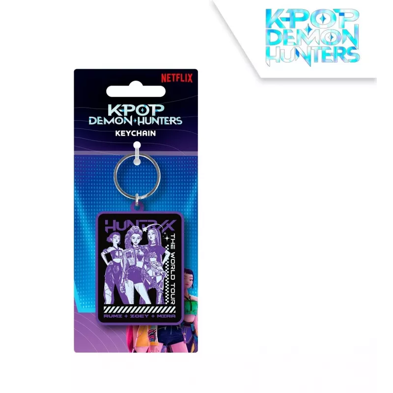 K-POP Demon Hunters Huntrix PVC raktų pakabukas