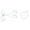 LTE antena Teltonika 003R-00252, stogo montavimas su SMA jungtimis, COMBO MIMO