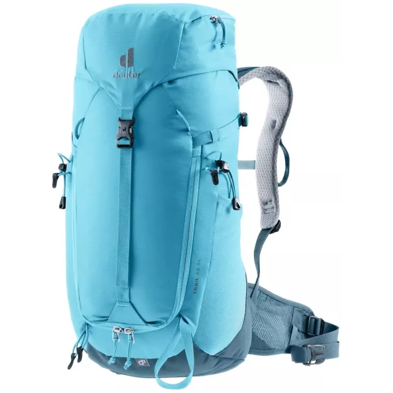 Kuprinė DEUTER Trail 22 SL moteriška žygeiviška kuprinė, 22 L, lagoon-atlantic, poliesteris, 990 g