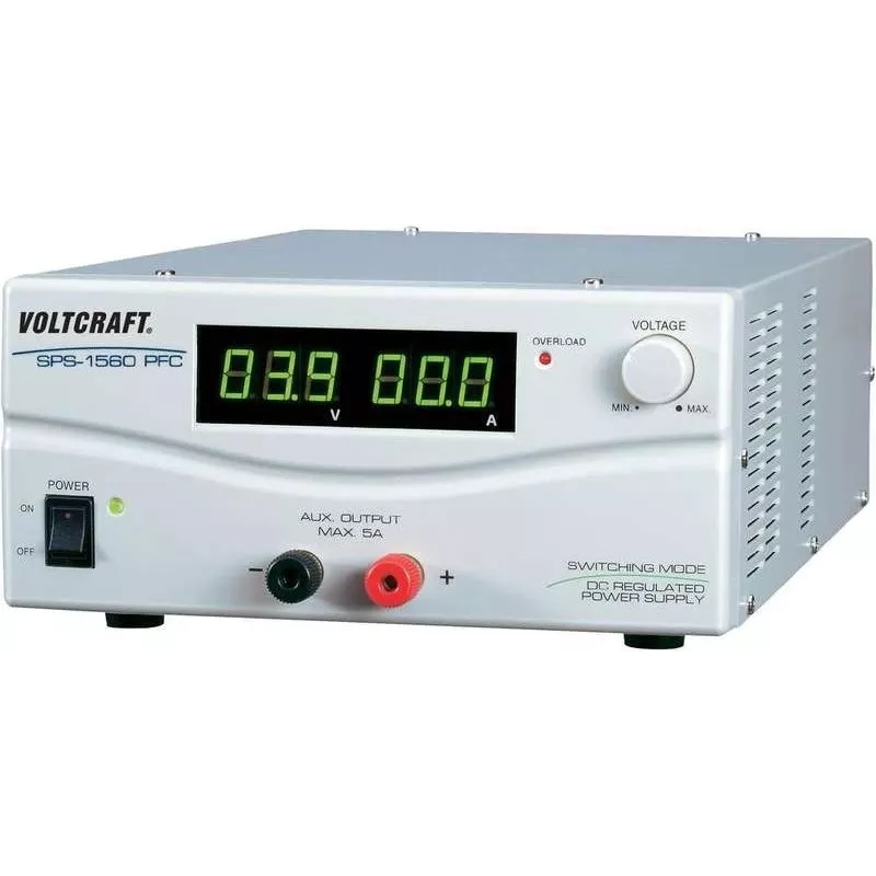 Voltcraft laboratorinis maitinimo šaltinis, reguliuojamas SPS 1560 PFC 1 - 15 V/DC 60 - 6 A 900 W 2 x nuotolinis valdymas (SPS-9600)