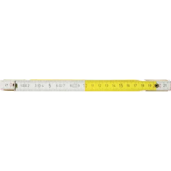 Matavimo liniuotė ks tools 300.0063 2 m balta/geltona – sulankstoma liniuotė