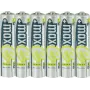 Ansmann 4+2 nemokamai įkraunamos baterijos maxE Micro AAA 800 mAh