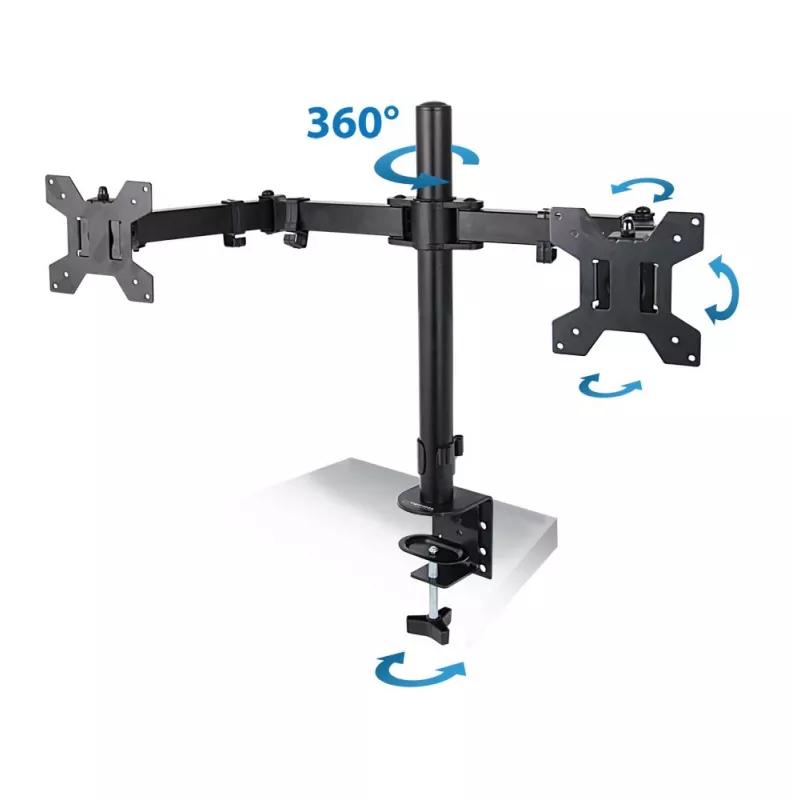 Esperanza ERW018 stalinis laikiklis dviem monitoriams 10-27'' iki 8kg