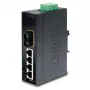 PLANET 4 prievadų „Fast Ethernet“ komutatorius PLANET IP30 plonas tipas, pramoninis eterneto komutatorius + 1 prievadas, 100Base-FX(SC) (-10 – 60°C) (ISW-511)