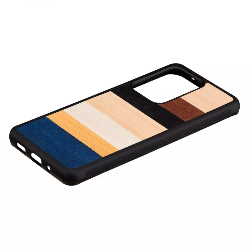 man and wood telefono dėklas Samsung Galaxy S20 Ultra — juodas