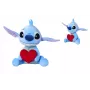 SIMBA pliušinis žaislas Stitch su širdele 50 cm, minkštas mylėtinas herojus